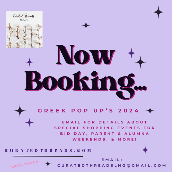 Now Booking 2024 Pop Up Shops!
