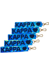 Load image into Gallery viewer, Kappa Kappa Gamma Sequin Heart Wristlet