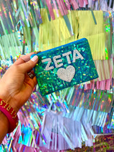 Load image into Gallery viewer, Sequin Zeta Tau Alpha Coin Purse