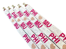 Load image into Gallery viewer, Phi Mu Sequin Heart Strap- 2 colors!