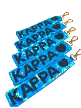 Load image into Gallery viewer, Kappa Kappa Gamma Sequin Heart Wristlet