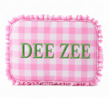 Load image into Gallery viewer, DEE ZEE Gingham Cosmetic Bag