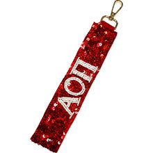 Load image into Gallery viewer, Sequined Sorority Letter Wristlets