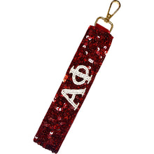 Load image into Gallery viewer, Sequined Sorority Letter Wristlets