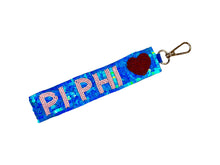 Load image into Gallery viewer, Pi Beta Phi Sequin Heart Wristlet