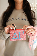 Load image into Gallery viewer, Sequin Delta Gamma Coin Purse