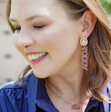 Load image into Gallery viewer, Cluster Pearl Ole Miss Earrings