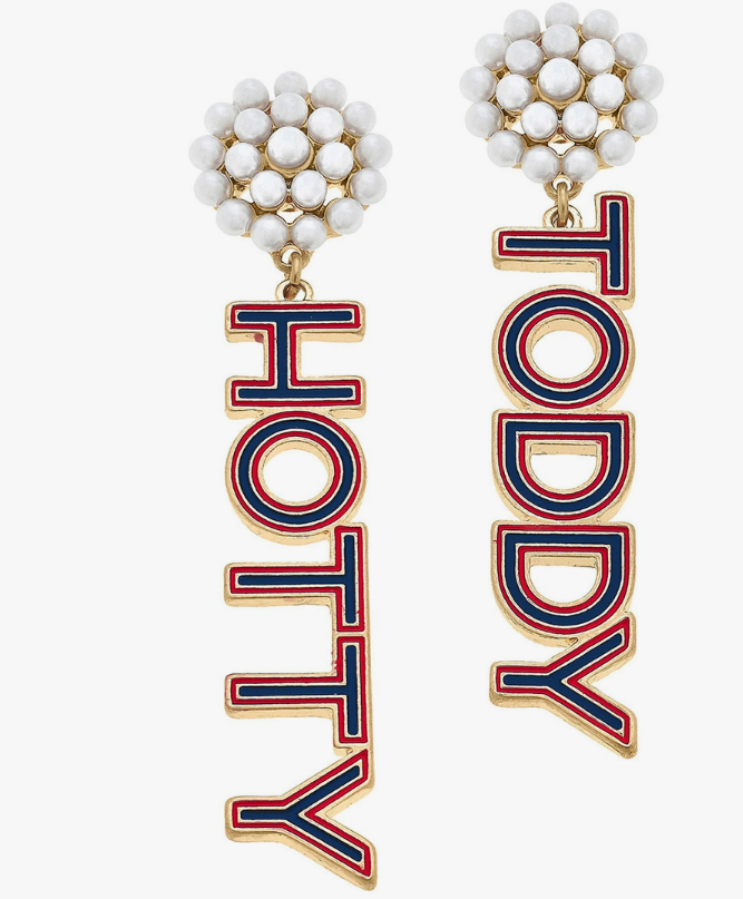 Cluster Pearl Hotty Toddy Earrings