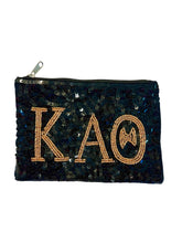 Load image into Gallery viewer, Sequin Kappa Alpha Theta Coin Purse