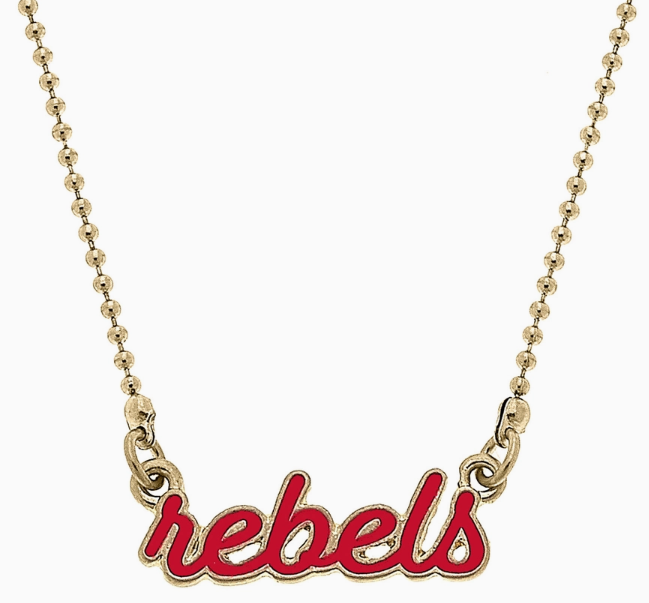 Rebels Drop Enamel Necklace