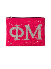 Load image into Gallery viewer, Sequin Phi Mu Coin Purse