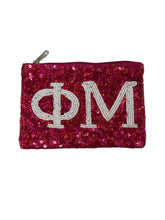 Load image into Gallery viewer, Sequin Phi Mu Coin Purse