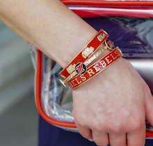 Load image into Gallery viewer, Ole Miss Blue Hinge Bangle
