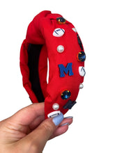 Load image into Gallery viewer, Red Ole Miss Game Day Headband