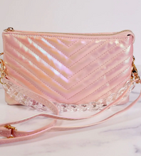 Load image into Gallery viewer, Pink Opal Quilted Crossbody