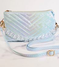 Load image into Gallery viewer, Blue Opal Quilted Crossbody