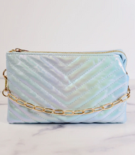 Load image into Gallery viewer, Blue Opal Quilted Crossbody