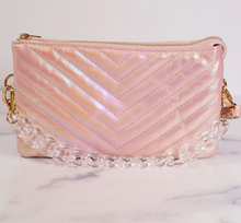 Load image into Gallery viewer, Pink Opal Quilted Crossbody