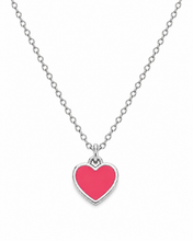 Load image into Gallery viewer, Alpha Omicron Pi Mini Color Pop Heart Necklace