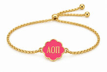 Load image into Gallery viewer, Alpha Omicron Pi Color Pop Bolo Bracelet
