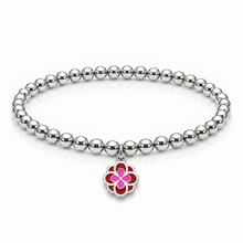 Load image into Gallery viewer, Alpha Omicron Pi Color Pop Infinity Rose Stretch Bracelet