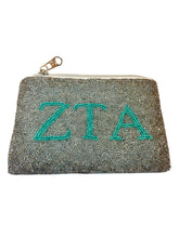 Load image into Gallery viewer, Zeta Tau Alpha Beaded Coin Purse