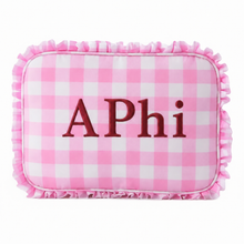 Load image into Gallery viewer, APhi Gingham Cosmetic Bag
