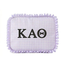 Load image into Gallery viewer, Theta Gingham Cosmetic Bag
