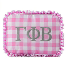 Load image into Gallery viewer, GPhi Gingham Cosmetic Bag
