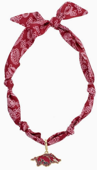 Arkansas Bandana Necklace