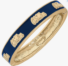 Load image into Gallery viewer, Ole Miss Hinge Bangle
