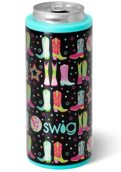 SWIG Disco Cowgirl Slim Can Cooler