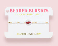 Load image into Gallery viewer, Beaded Blondes Reversible  Arkansas Razorbacks Bracelet
