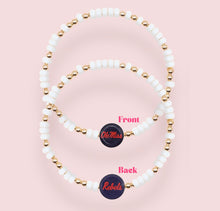 Load image into Gallery viewer, Beaded Blondes Reversible Ole Miss Rebels Bracelet
