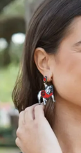 Load image into Gallery viewer, GA Dawgs Mascot Resin Earrings

