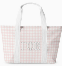 Load image into Gallery viewer, Gamma Phi Beta Gingham Tote

