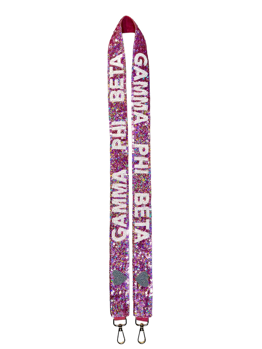 Gamma Phi Beta Sequin Heart Strap