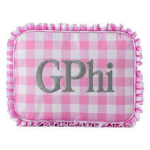 Load image into Gallery viewer, GPhi Gingham Cosmetic Bag
