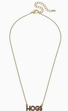 Load image into Gallery viewer, Arkansas Hogs Drop Enamel Necklace
