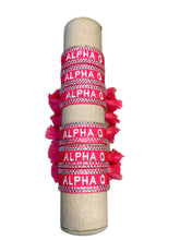Load image into Gallery viewer, Alpha Omicron Pi Crystal Bolo Bracelet
