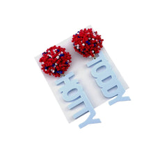Load image into Gallery viewer, Hotty Toddy Beaded Game Day Earrings
