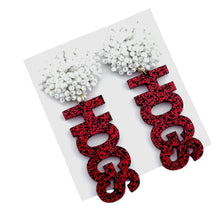 Load image into Gallery viewer, Hogs Beaded Game Day Earrings

