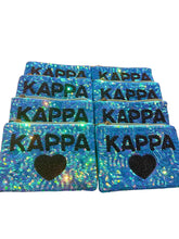 Load image into Gallery viewer, Sequin Heart Kappa Kappa Gamma Coin Purse
