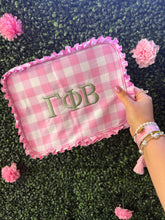 Load image into Gallery viewer, GPhi Gingham Cosmetic Bag
