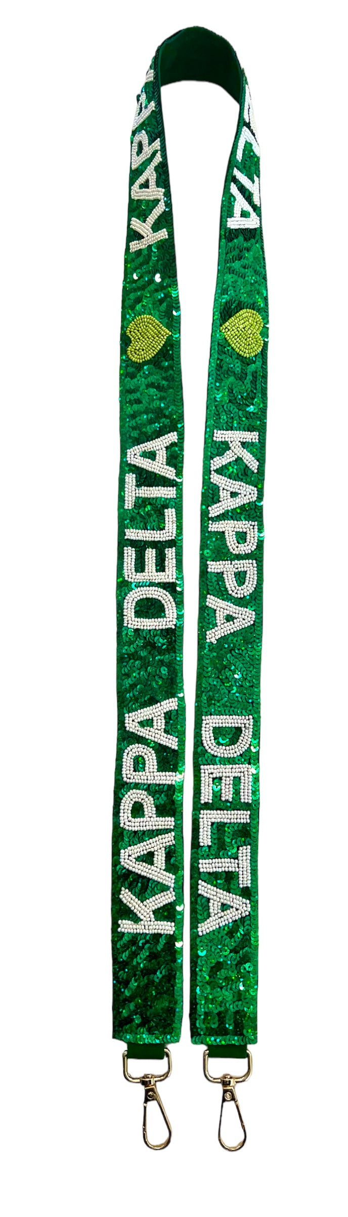 Kappa Delta Sequin Heart Strap