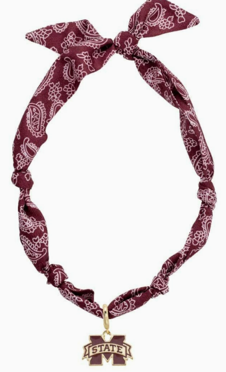 Mississippi State Bandana Necklace