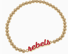 Load image into Gallery viewer, Ole Miss Rebels Stretch Bracelet
