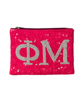 Load image into Gallery viewer, Sequin Phi Mu Coin Purse
