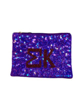 Load image into Gallery viewer, Sequin Sigma Kappa Coin Purse
