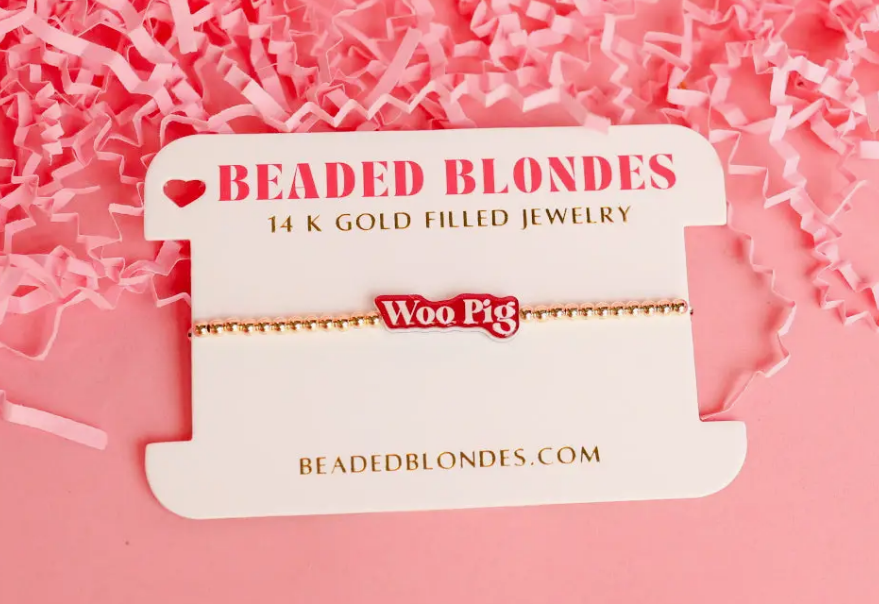 Beaded Blondes Woo Pig Bracelet